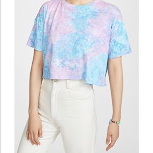 Spiritual Gangster tie dye crop tee size M